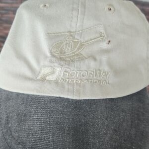 RotorWay International Embroidered Two-Tone Baseball Cap - Beige & Charcoal